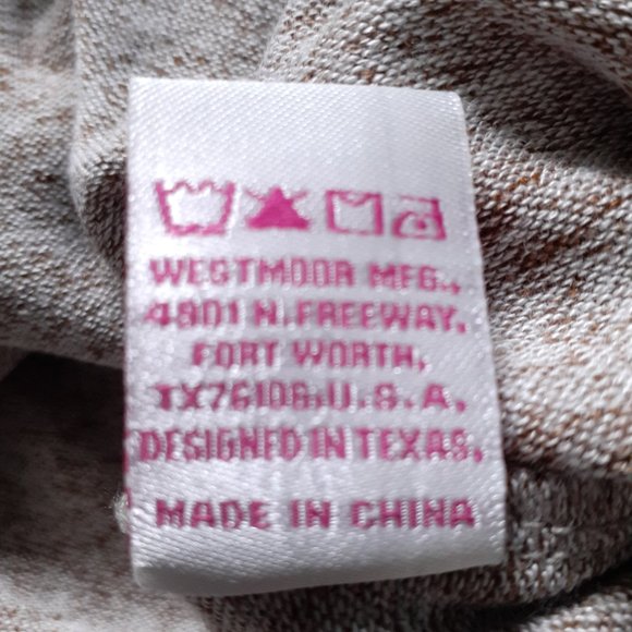 NWT Panhandle Long Sleeve Hoodie with Kangaroo Pocket Light Brown Size M - Picture 9 of 12